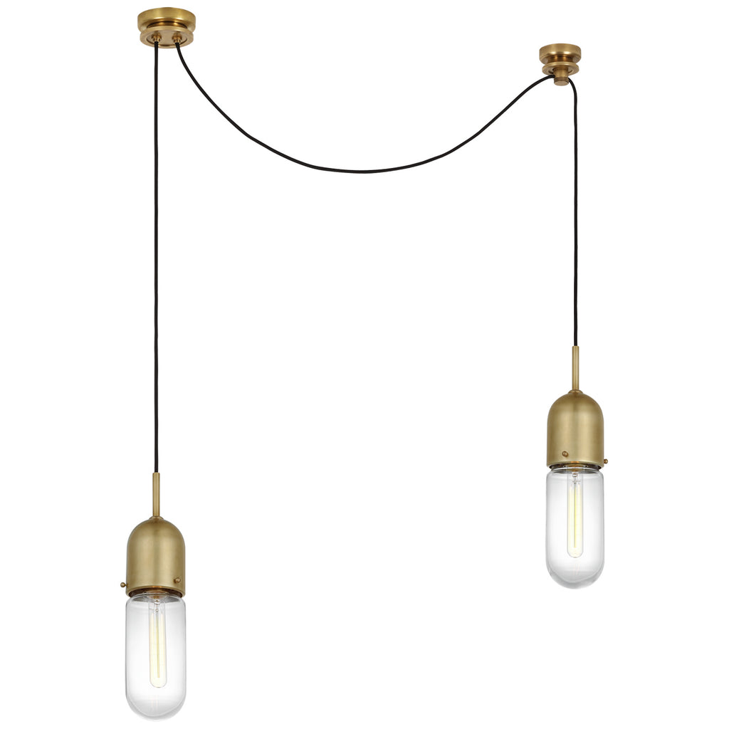 Visual Comfort Signature Canada - TOB 5645HAB-CG-2 - LED Pendant - Junio - Hand-Rubbed Antique Brass