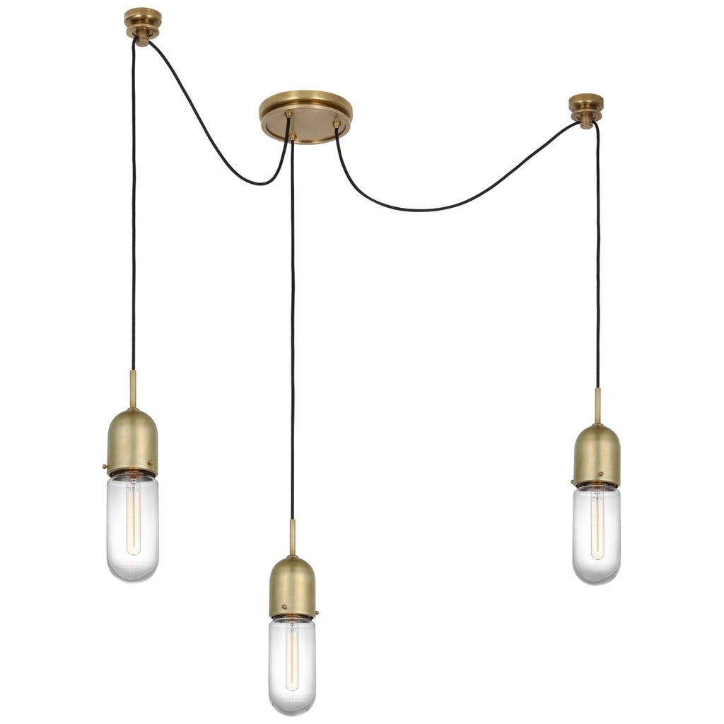 Visual Comfort Signature Canada - TOB 5645HAB-CG-3 - LED Pendant - Junio - Hand-Rubbed Antique Brass