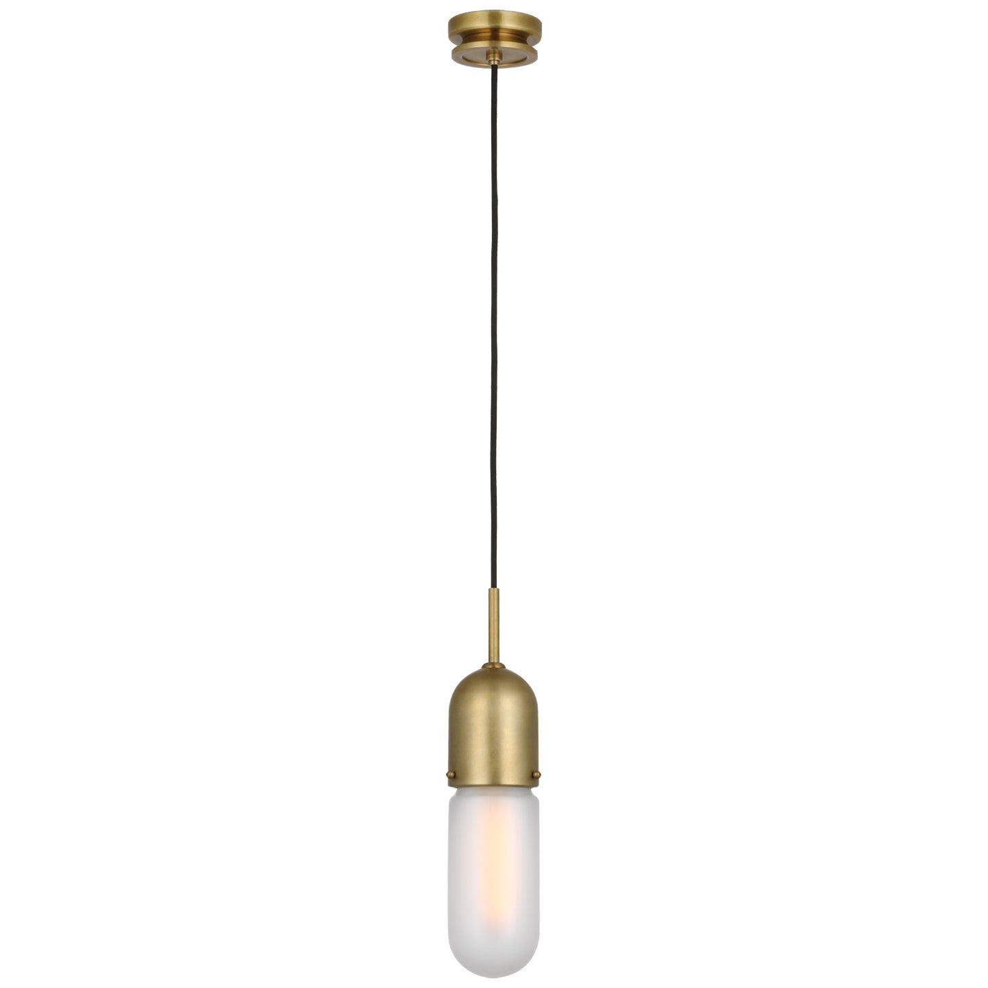 Visual Comfort Signature Canada - TOB 5645HAB-FG-1 - LED Pendant - Junio - Hand-Rubbed Antique Brass