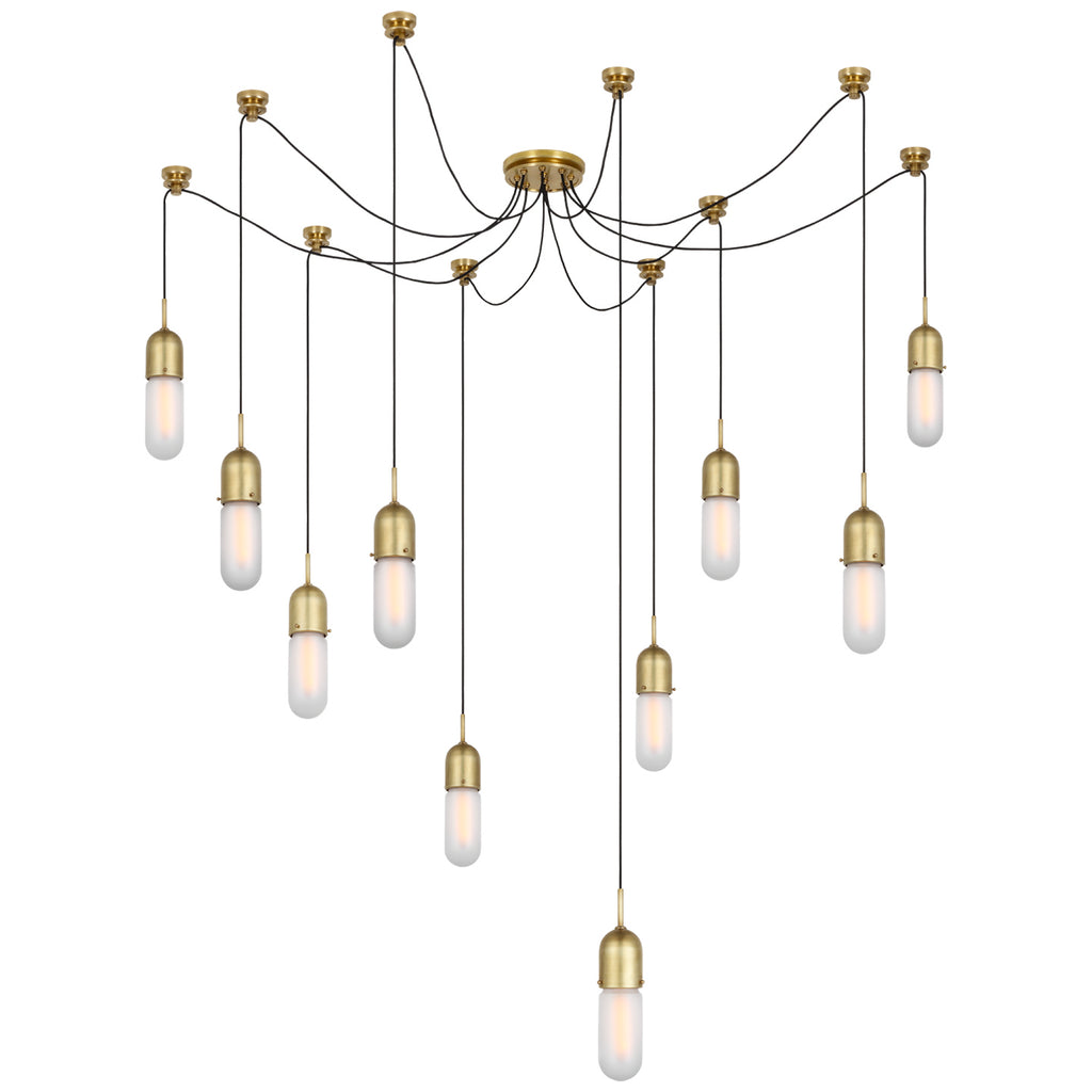 Visual Comfort Signature Canada - TOB 5645HAB-FG-10 - LED Pendant - Junio - Hand-Rubbed Antique Brass