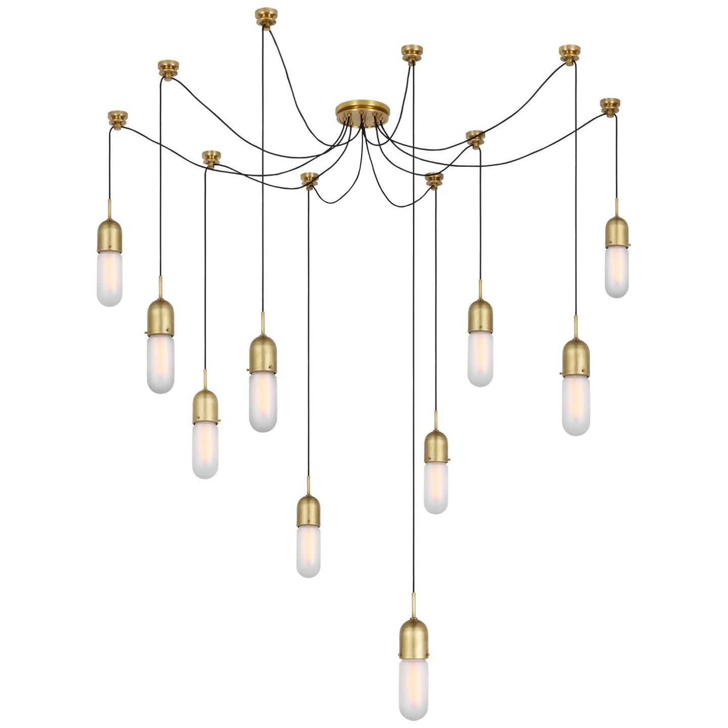 Visual Comfort Signature Canada - TOB 5645HAB-FG-10 - LED Pendant - Junio - Hand-Rubbed Antique Brass