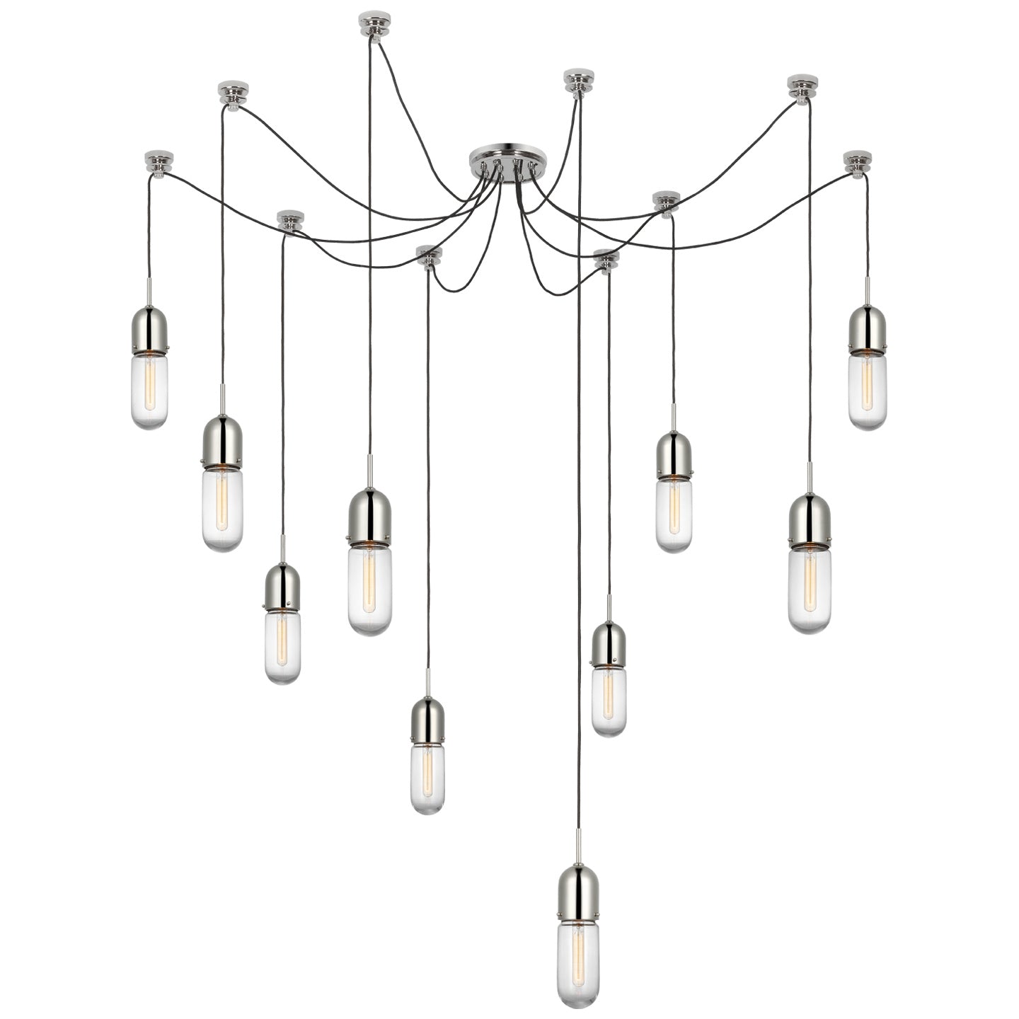 Visual Comfort Signature Canada - TOB 5645PN-CG-10 - LED Pendant - Junio - Polished Nickel