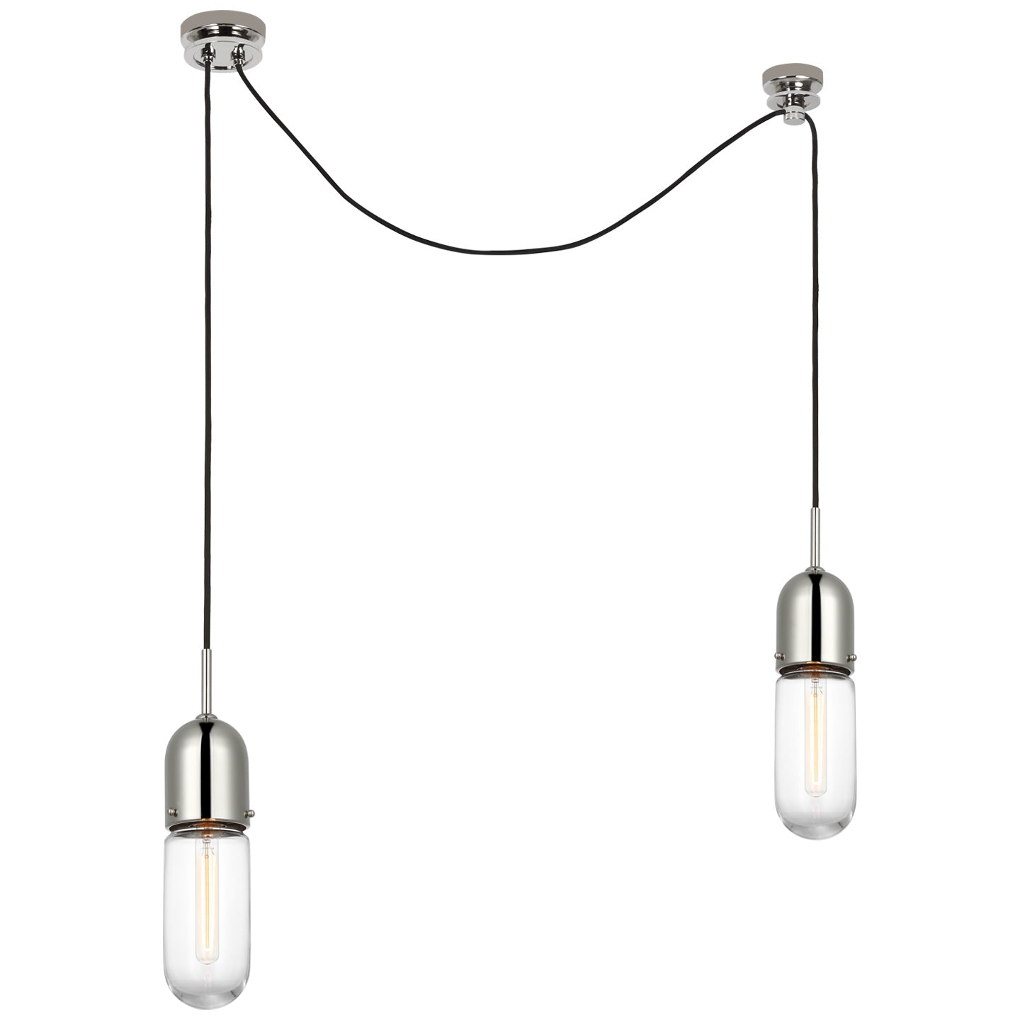 Visual Comfort Signature Canada - TOB 5645PN-CG-2 - LED Pendant - Junio - Polished Nickel
