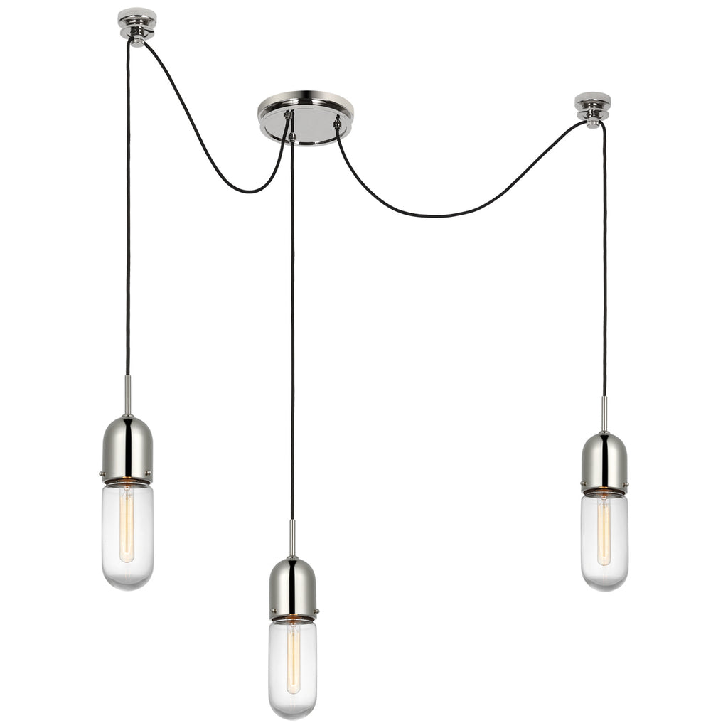 Visual Comfort Signature Canada - TOB 5645PN-CG-3 - LED Pendant - Junio - Polished Nickel