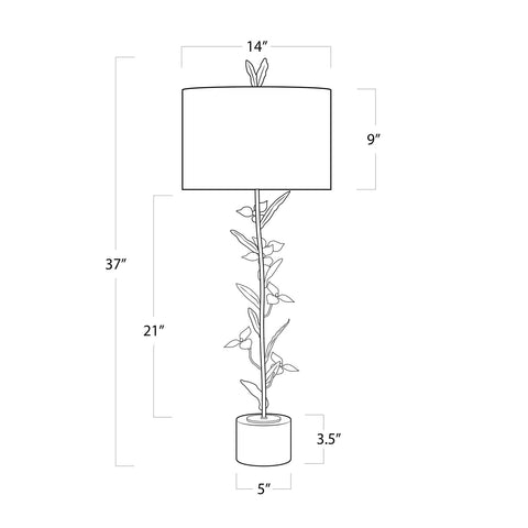 Trillium Buffet Lamp