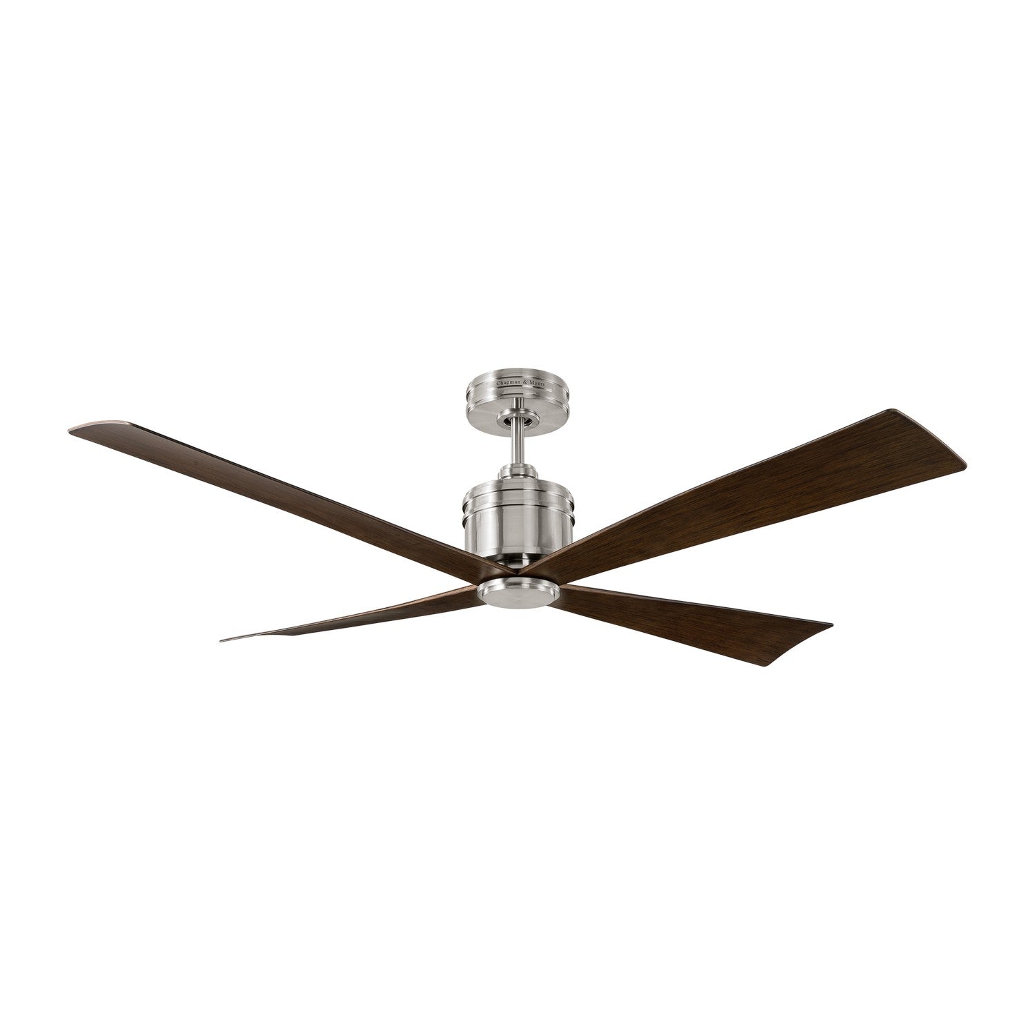 Visual Comfort Fan Canada - 4LNCR56BS - 56" Ceiling Fan - Launceton - Brushed Steel