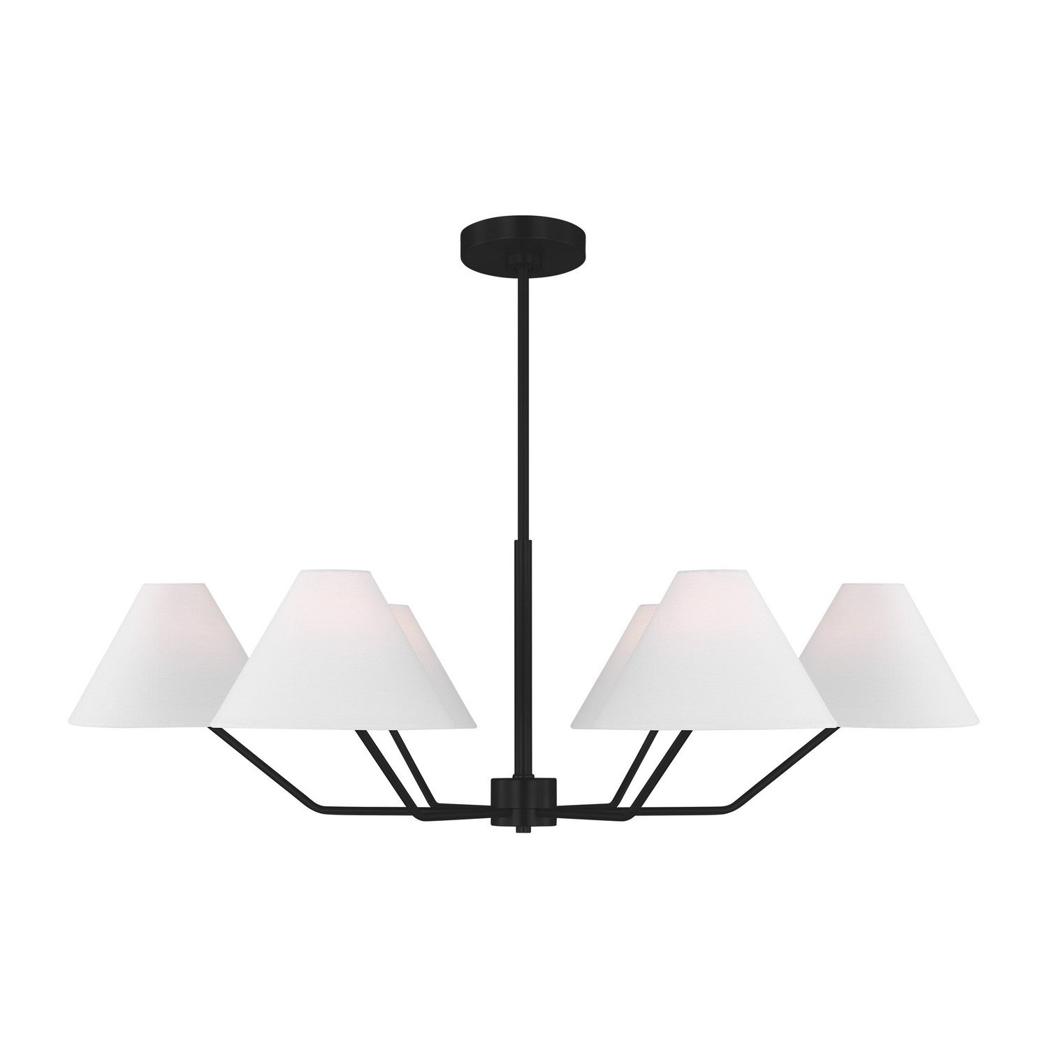 Visual Comfort Studio Canada - DJC1016MBK - Six Light Chandelier - Burke - Midnight Black