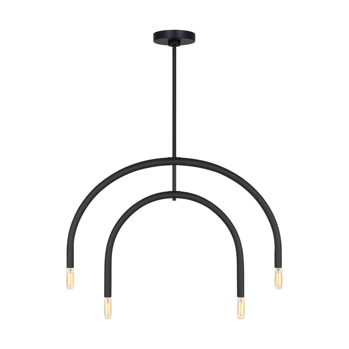 Visual Comfort Studio Canada - DJC1104MBK - Four Light Chandelier - Hadden - Midnight Black