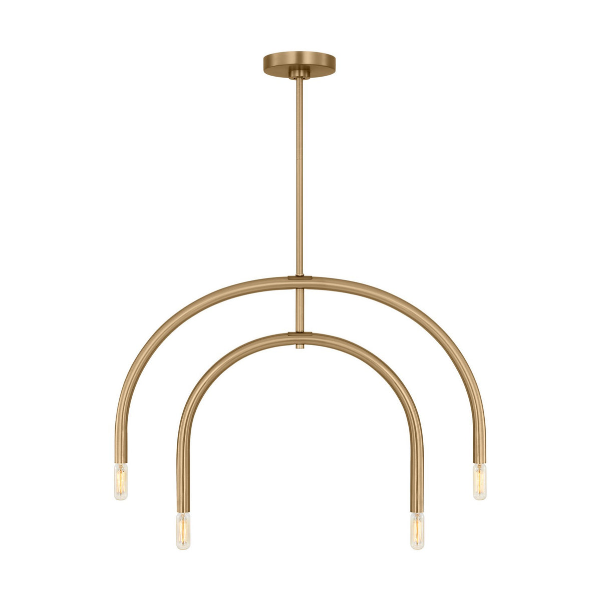 Visual Comfort Studio Canada - DJC1104SB - Four Light Chandelier - Hadden - Satin Brass