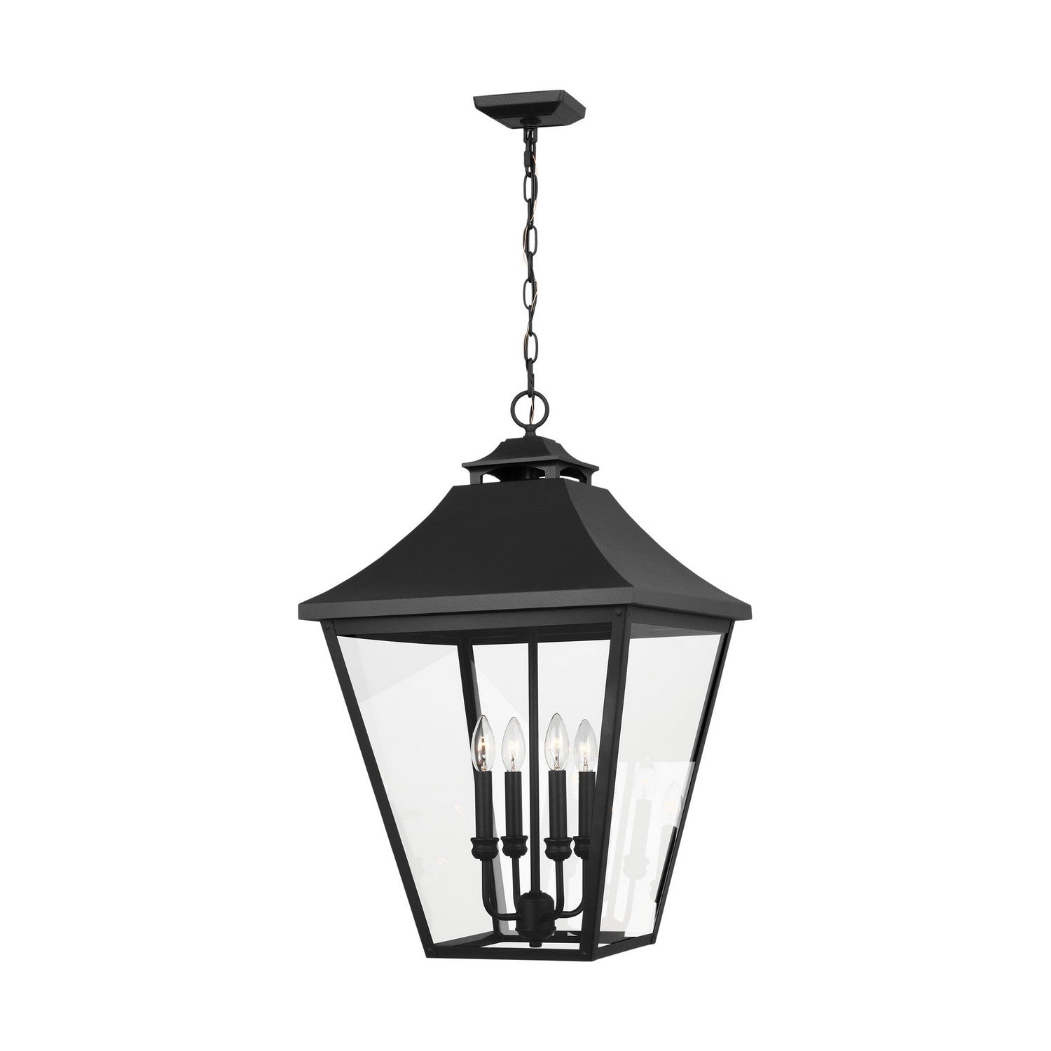 Visual Comfort Studio Canada - OL14409TXB - Four Light Outdoor Pendant - Galena - Textured Black