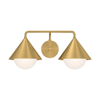 Alora Canada - VL485221BGOP - Two Light Vanity - Remy - Brushed Gold/Opal Glass