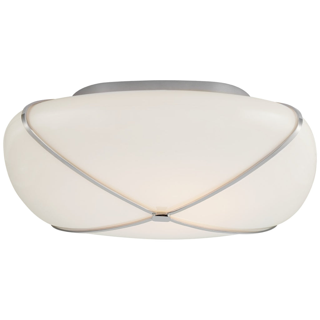 Visual Comfort Signature Canada - CD 4006PN-WG - LED Flush Mount - Fondant - Polished Nickel