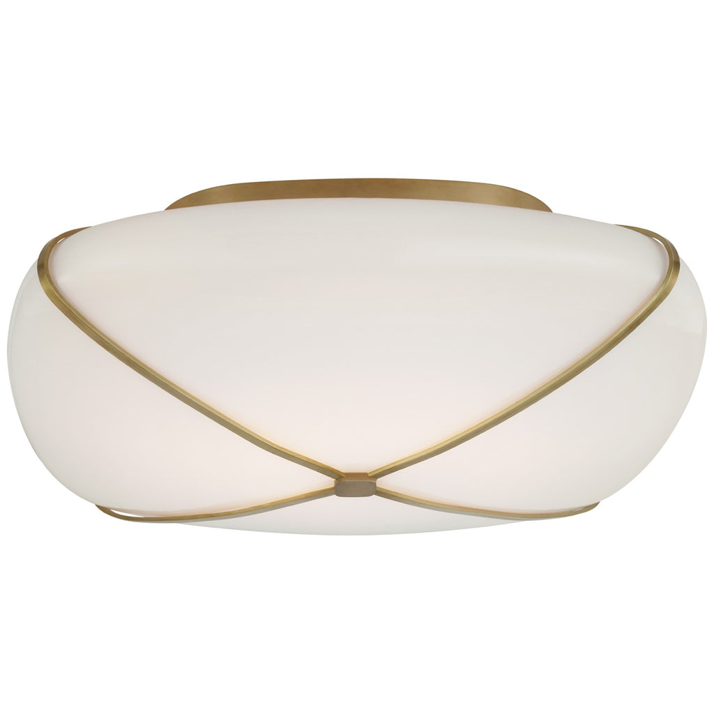 Visual Comfort Signature Canada - CD 4006SB-WG - LED Flush Mount - Fondant - Soft Brass