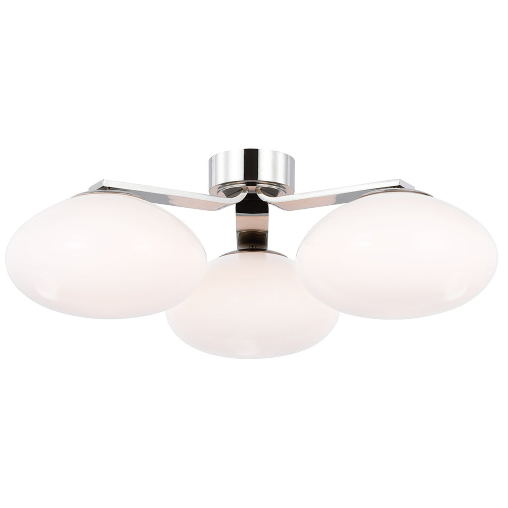 Visual Comfort Signature Canada - CD 4015PN-WG - LED Flush Mount - Marisol - Polished Nickel