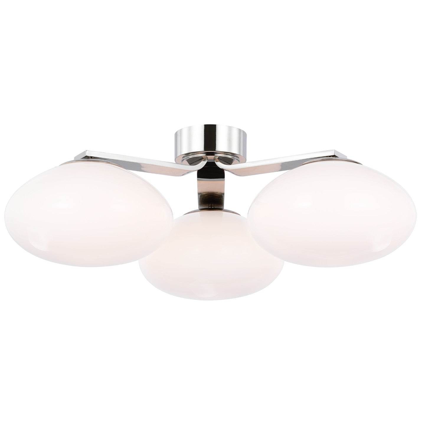 Visual Comfort Signature Canada - CD 4015PN-WG - LED Flush Mount - Marisol - Polished Nickel