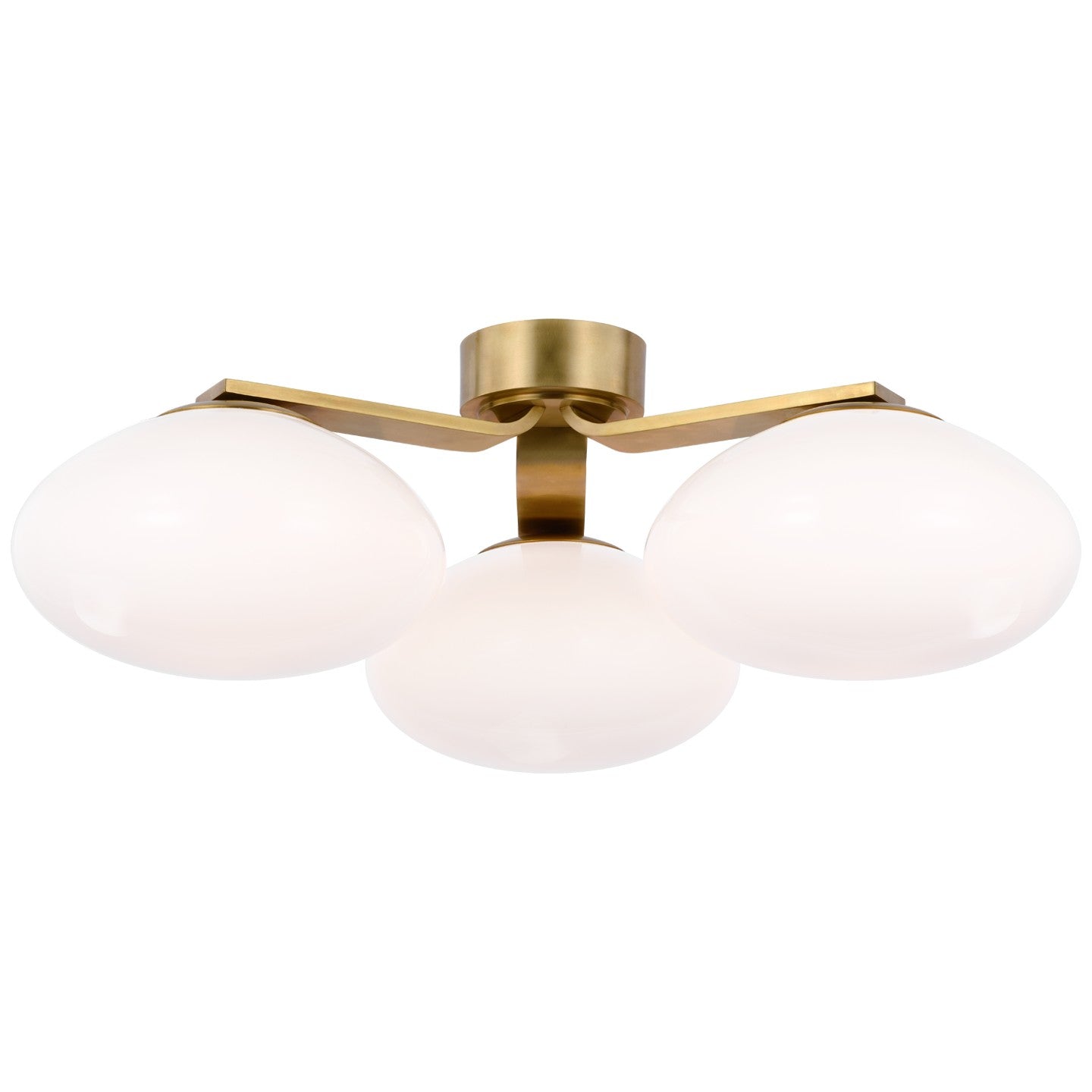 Visual Comfort Signature Canada - CD 4015SB-WG - LED Flush Mount - Marisol - Soft Brass