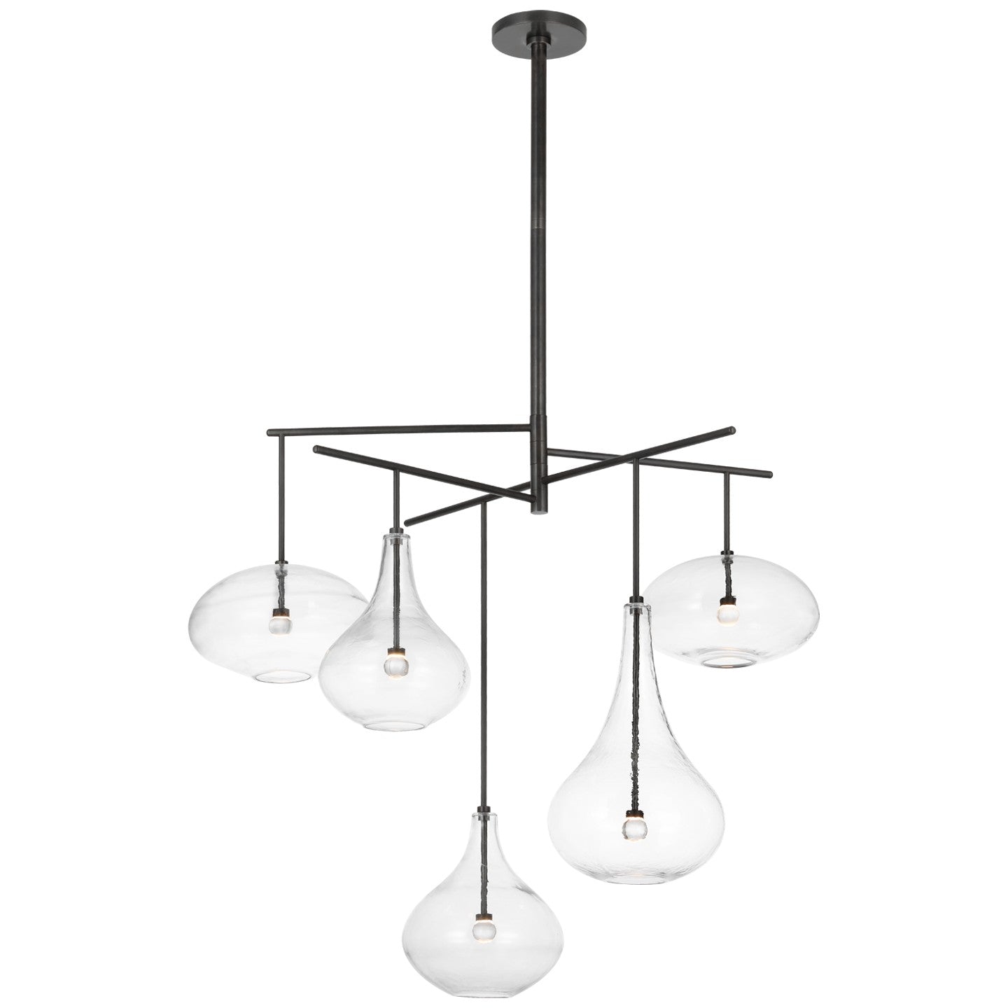Visual Comfort Signature Canada - CD 5025GM-CG - LED Chandelier - Lomme - Gun Metal