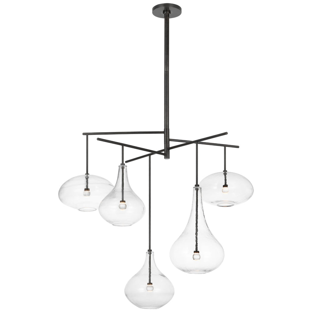 Visual Comfort Signature Canada - CD 5025GM-CG - LED Chandelier - Lomme - Gun Metal