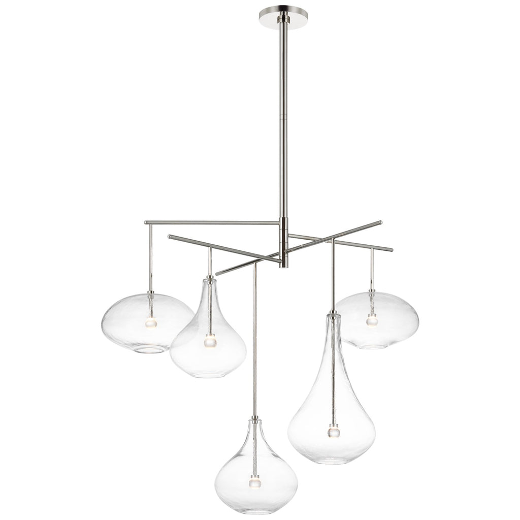Visual Comfort Signature Canada - CD 5025PN-CG - LED Chandelier - Lomme - Polished Nickel