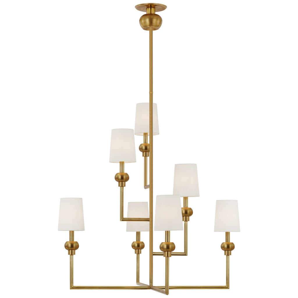 Visual Comfort Signature Canada - PCD 5100HAB-L - LED Chandelier - Comtesse - Hand-Rubbed Antique Brass