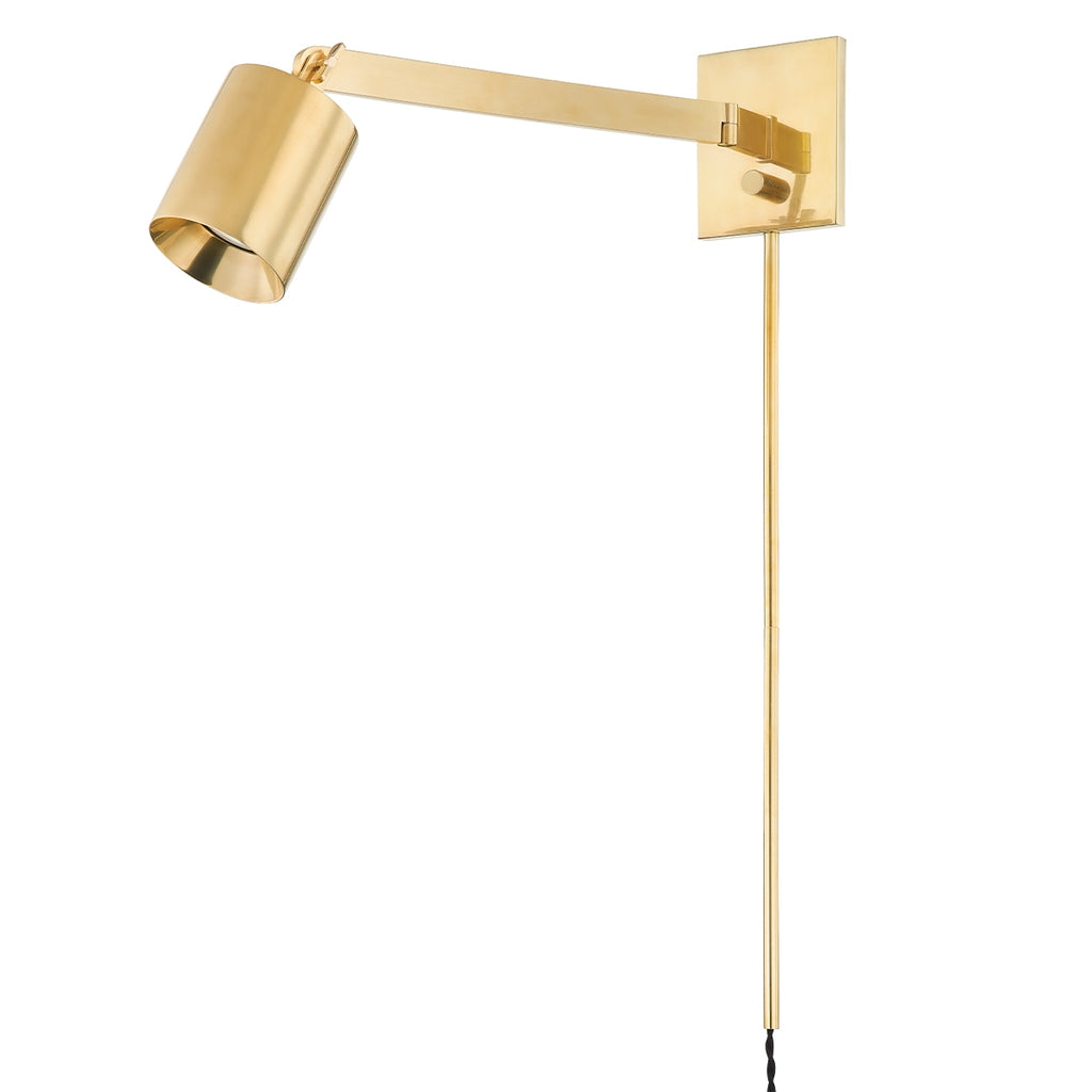 Hudson Valley Canada - MDS1701-AGB - One Light Portable Wall Sconce - Highgrove - Aged Brass