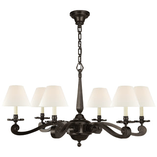 Visual Comfort Signature Canada - AH 5010GM-L - Six Light Chandelier - Myrna - Gun Metal