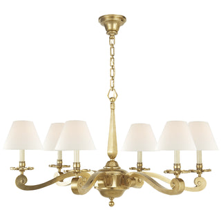 Visual Comfort Signature Canada - AH 5010NB-L - Six Light Chandelier - Myrna - Natural Brass
