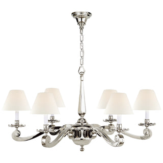 Visual Comfort Signature Canada - AH 5010PN-L - Six Light Chandelier - Myrna - Polished Nickel