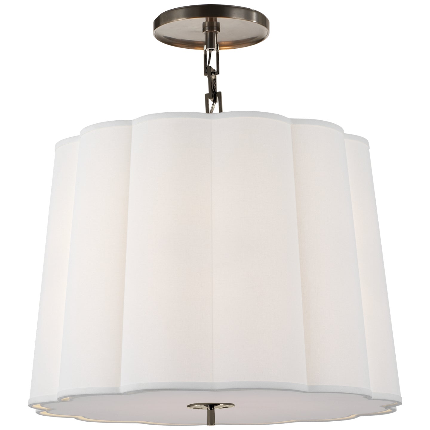 Visual Comfort Signature Canada - BBL 5015BZ-L - Five Light Hanging Lantern - Simple Scallop - Bronze