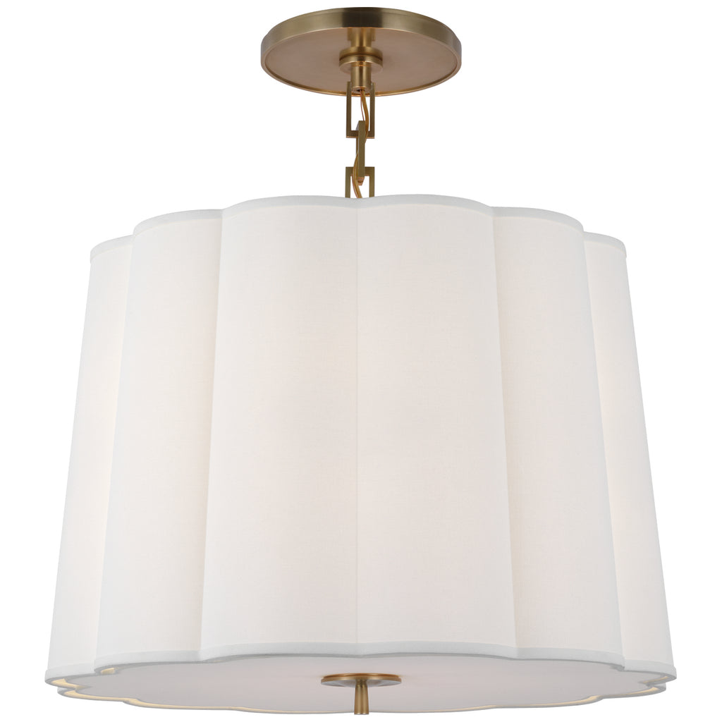 Visual Comfort Signature Canada - BBL 5015SB-L - Five Light Hanging Lantern - Simple Scallop - Soft Brass