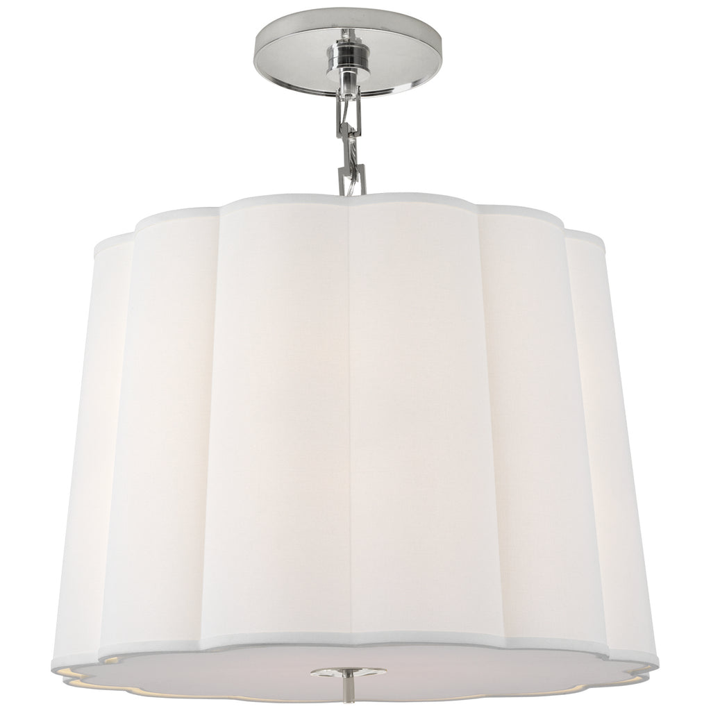 Visual Comfort Signature Canada - BBL 5015SS-L - Five Light Hanging Lantern - Simple Scallop - Soft Silver