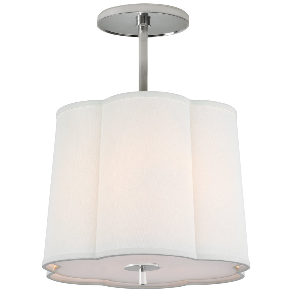 Visual Comfort Signature Canada - BBL 5016SS-L - Three Light Hanging Lantern - Simple Scallop - Soft Silver