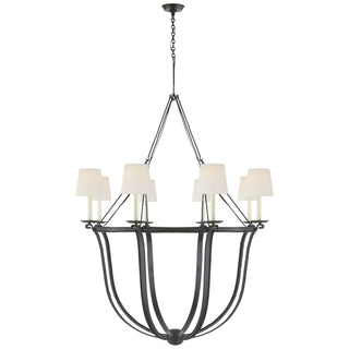 Visual Comfort Signature Canada - CHC 1577AI-L - Eight Light Chandelier - Lancaster - Aged Iron