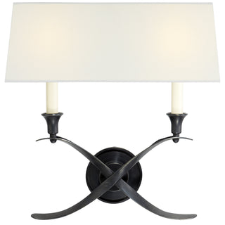 Visual Comfort Signature Canada - CHD 1191BZ-L - Two Light Wall Sconce - Cross Bouillotte - Bronze