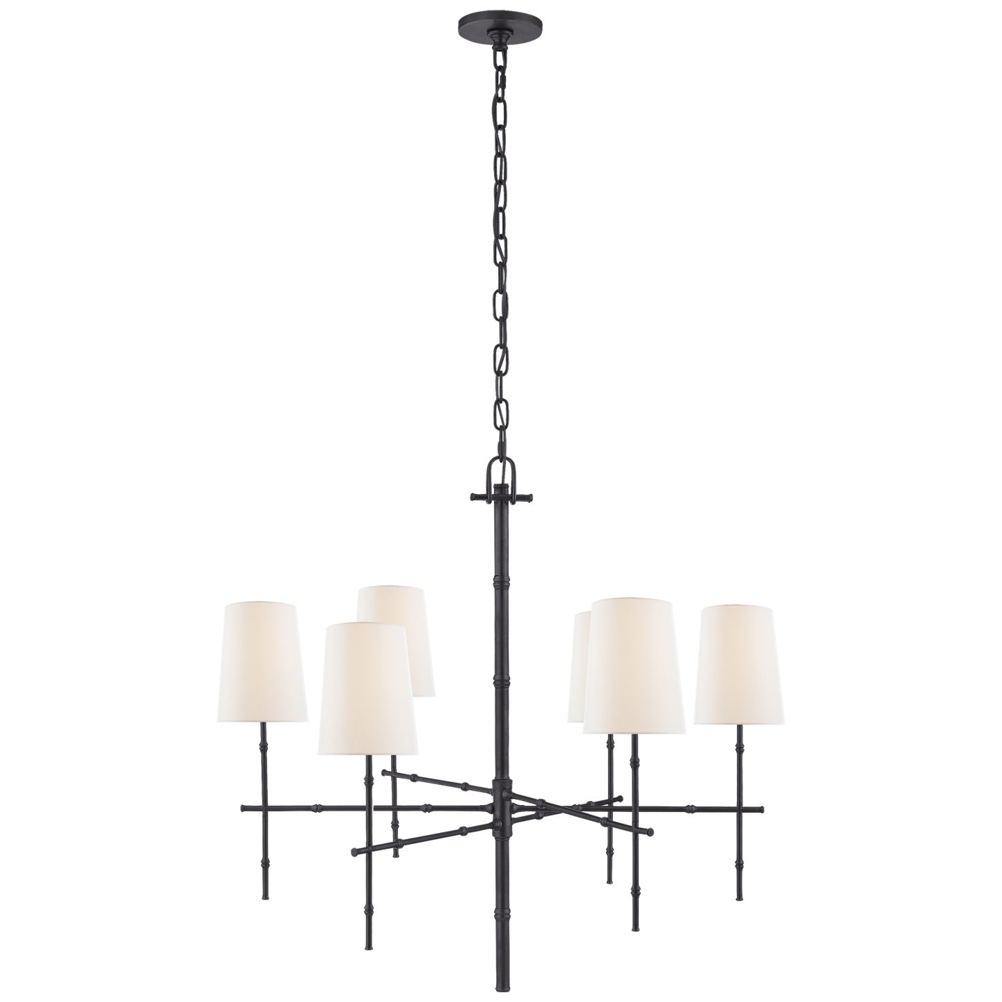 Visual Comfort Signature Canada - S 5161BZ-L - Six Light Chandelier - Grenol - Bronze