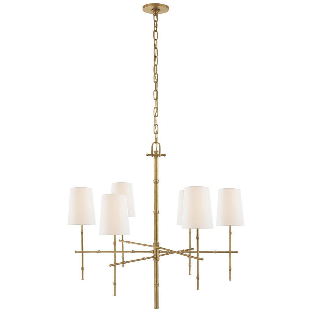 Visual Comfort Signature Canada - S 5161HAB-L - Six Light Chandelier - Grenol - Hand-Rubbed Antique Brass