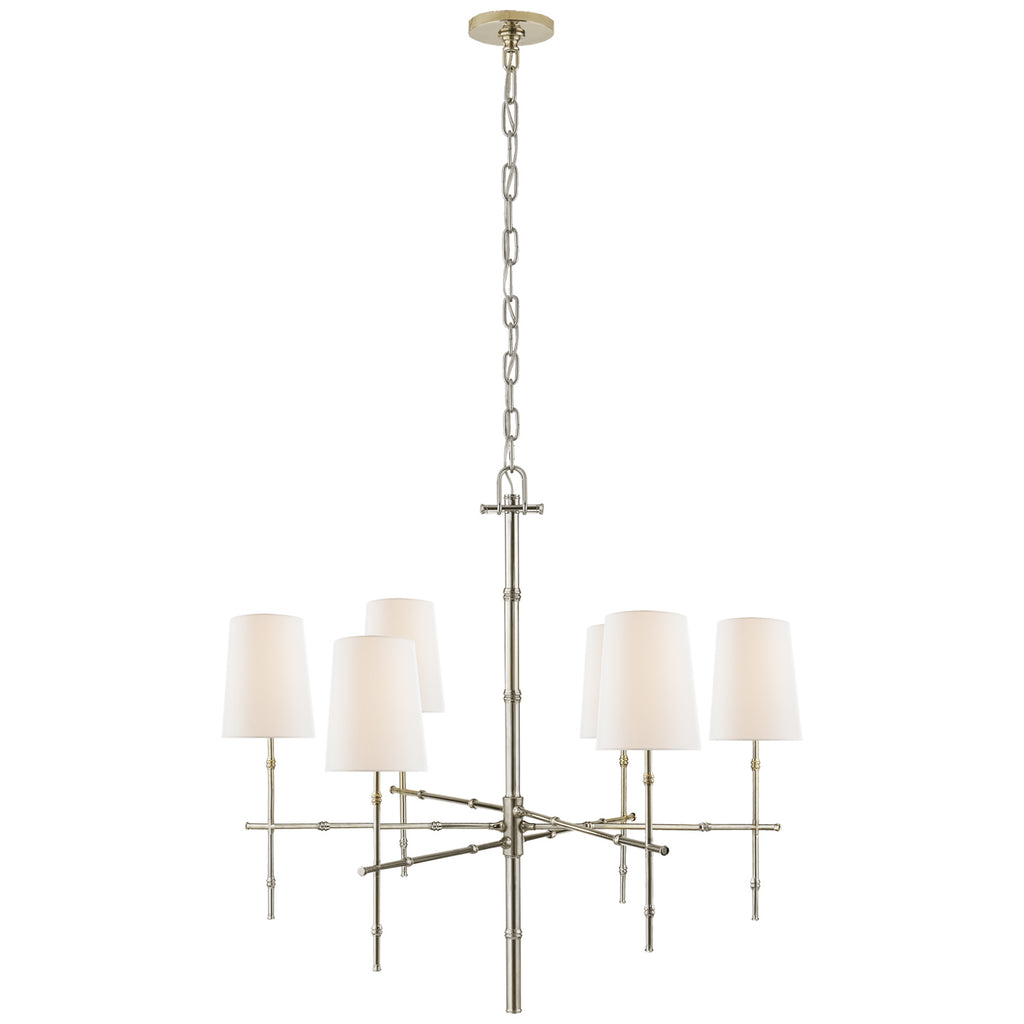 Visual Comfort Signature Canada - S 5161PN-L - Six Light Chandelier - Grenol - Polished Nickel