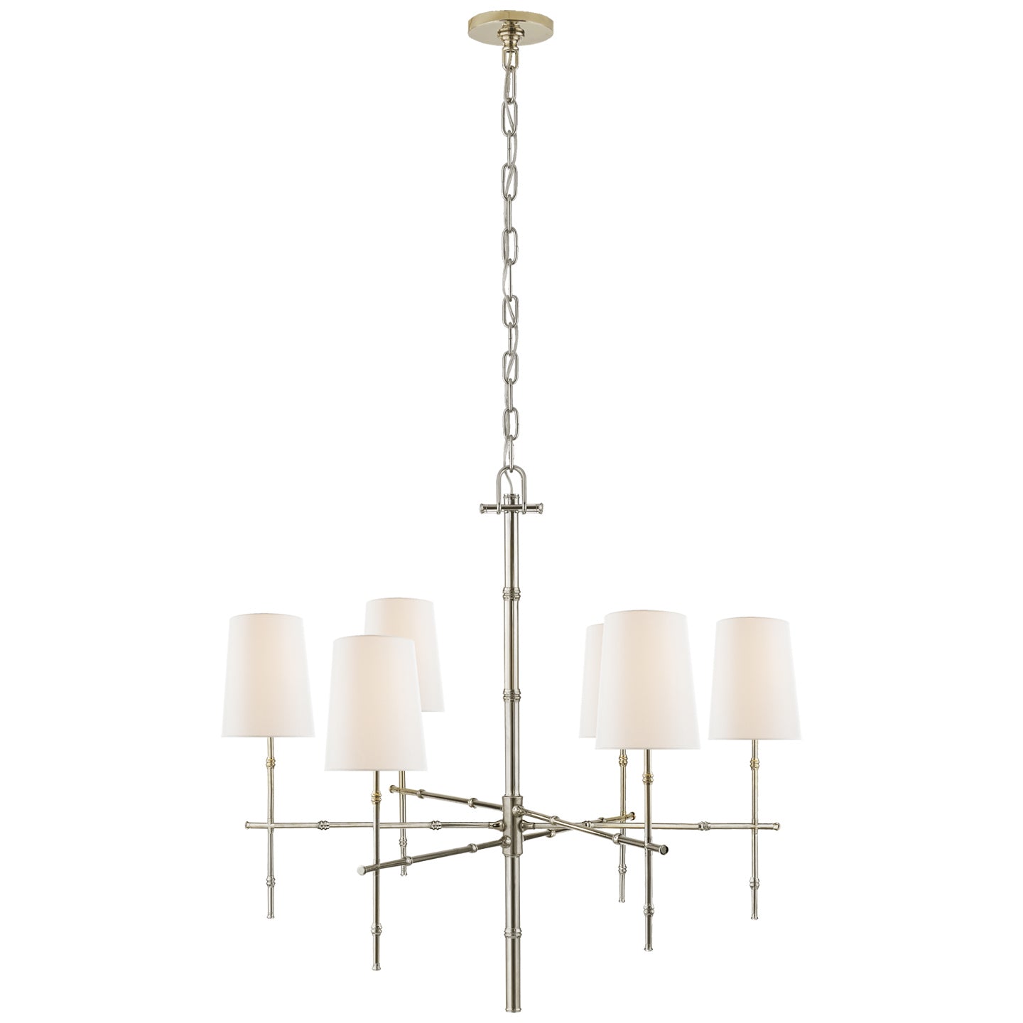 Visual Comfort Signature Canada - S 5161PN-L - Six Light Chandelier - Grenol - Polished Nickel