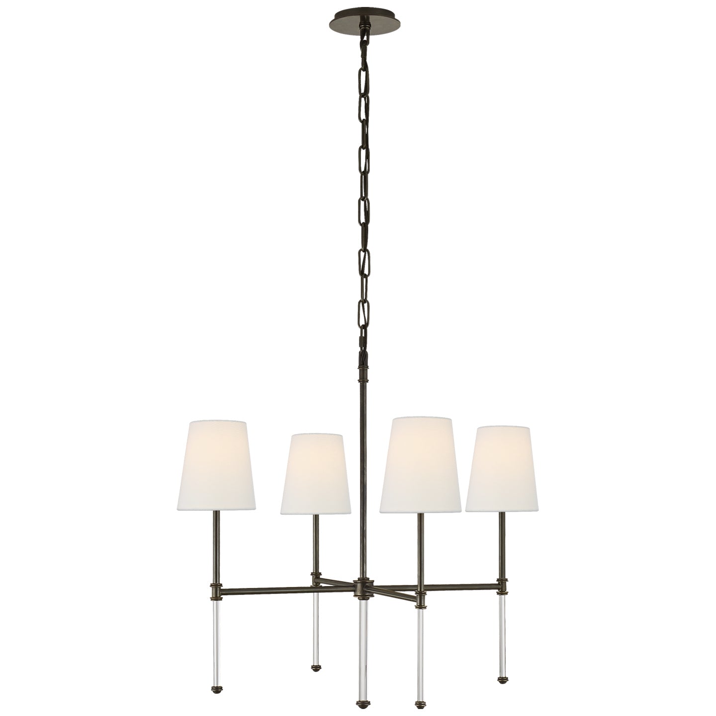 Visual Comfort Signature Canada - SK 5050BZ-L - Four Light Chandelier - Camille - Bronze