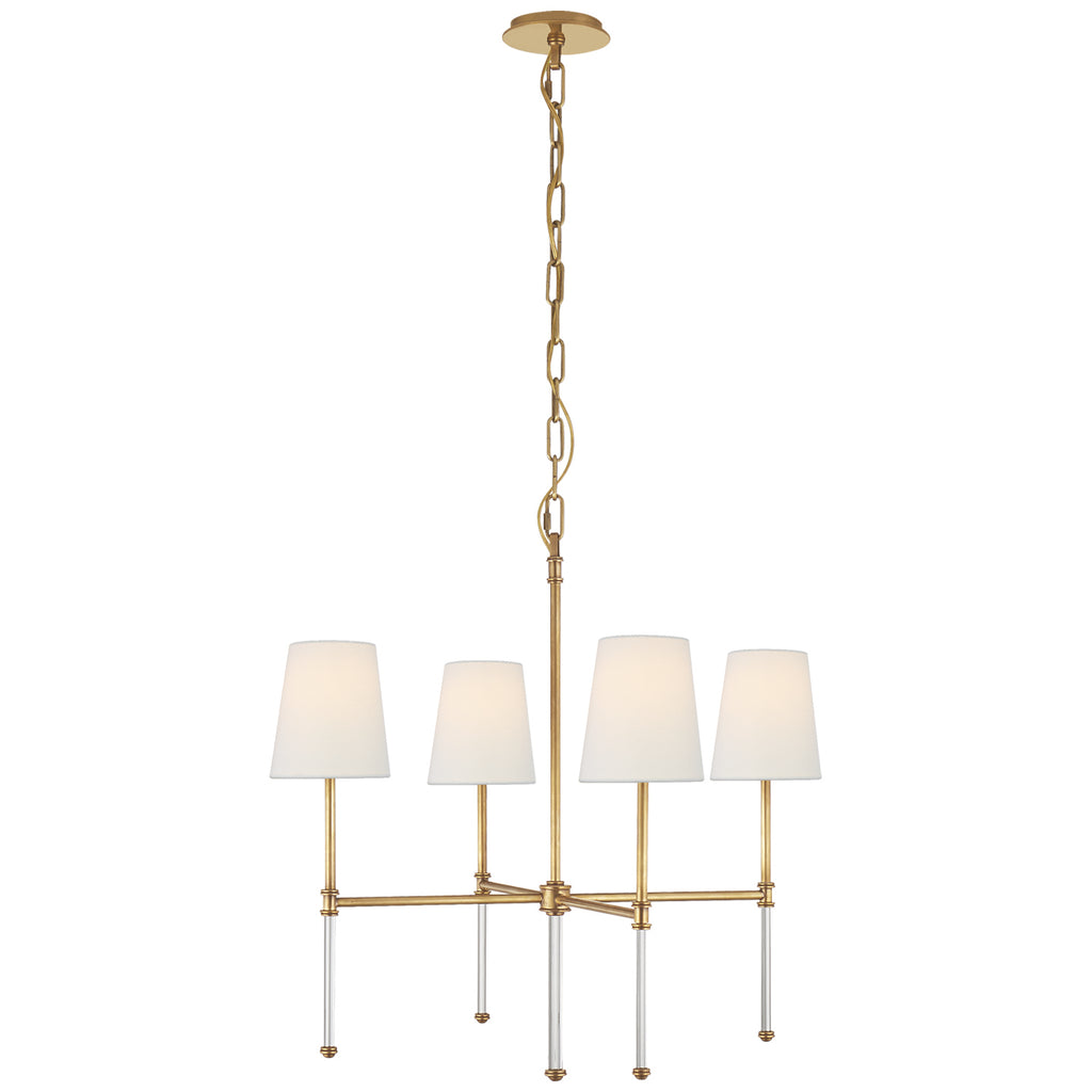 Visual Comfort Signature Canada - SK 5050HAB-L - Four Light Chandelier - Camille - Hand-Rubbed Antique Brass