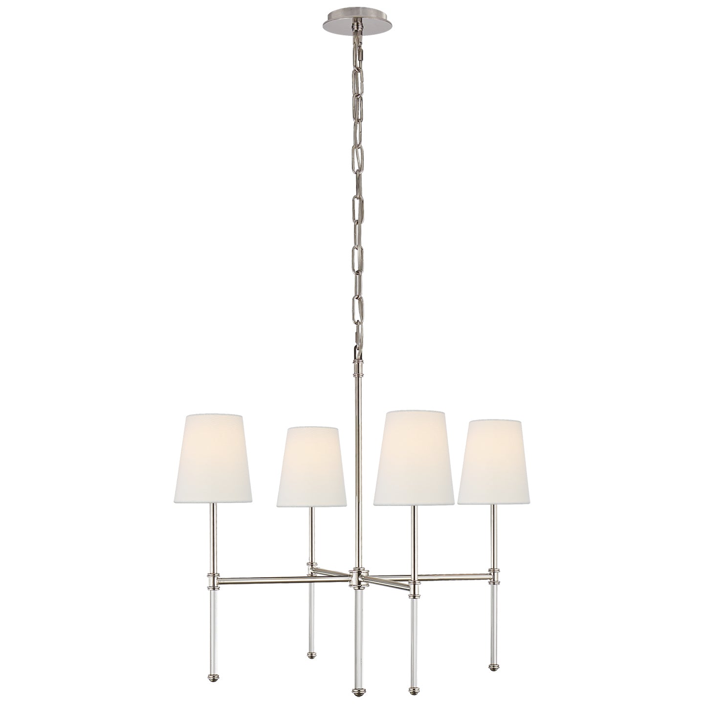 Visual Comfort Signature Canada - SK 5050PN-L - Four Light Chandelier - Camille - Polished Nickel