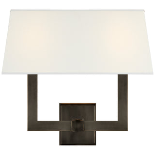Square Tube Two Light Wall Sconce