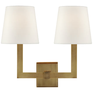 Visual Comfort Signature Canada - SL 2820HAB-L - Two Light Wall Sconce - Square Tube - Hand-Rubbed Antique Brass