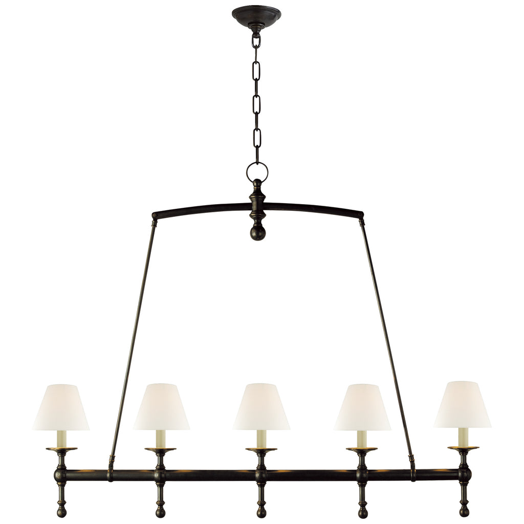 Visual Comfort Signature Canada - SL 5811BZ-L - Five Light Linear Chandelier - Classic - Bronze