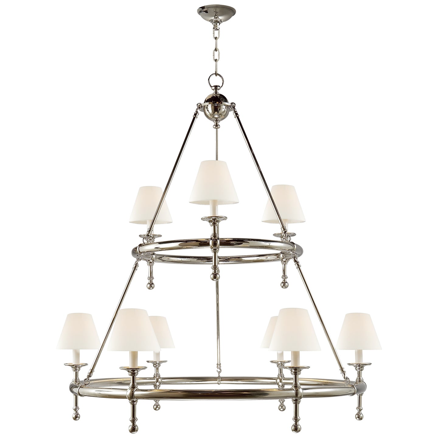 Visual Comfort Signature Canada - SL 5813PN-L - Nine Light Chandelier - Classic - Polished Nickel