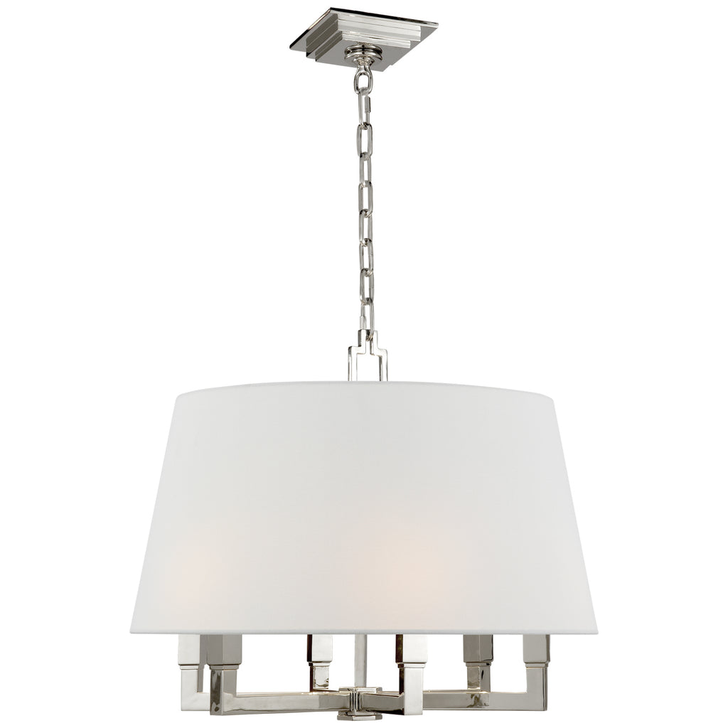 Visual Comfort Signature Canada - SL 5820PN-L - Six Light Hanging Lantern - Square Tube - Polished Nickel