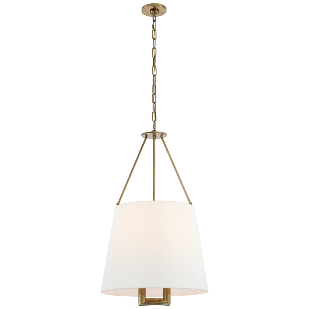 Visual Comfort Signature Canada - SP 5020HAB-L - Four Light Hanging Lantern - Dalston - Hand-Rubbed Antique Brass