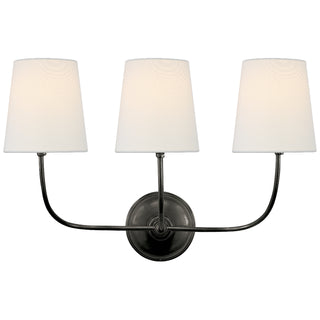 Visual Comfort Signature Canada - TOB 2009BZ-L - Three Light Wall Sconce - Vendome - Bronze