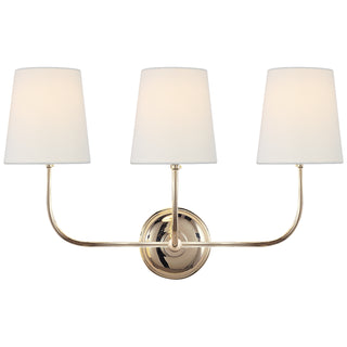 Visual Comfort Signature Canada - TOB 2009PN-L - Three Light Wall Sconce - Vendome - Polished Nickel