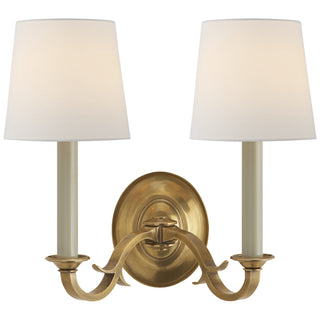 Visual Comfort Signature Canada - TOB 2121HAB-L - Two Light Wall Sconce - Channing - Hand-Rubbed Antique Brass